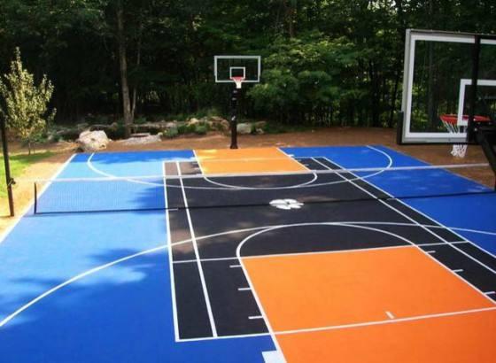 篮球场悬浮式运动拼装地板